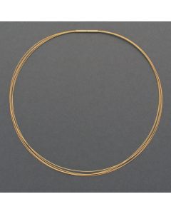 5-fold gold-plated stainless steel necklace