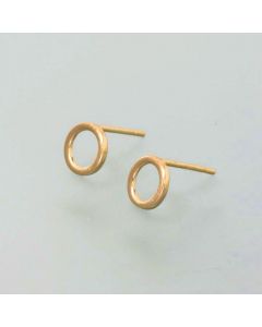 fine earrings circle of 14ker gold