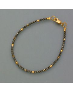 festive bracelet with pyrite