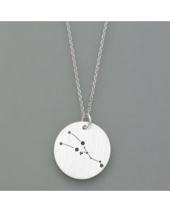 Zodiac sign pendant Taurus made of sterling silver