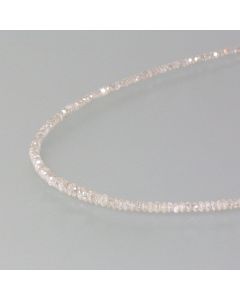 delicate necklace with white diamonds
