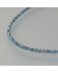 delicate necklace with green diamonds