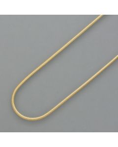 Thick gold-plated tube necklace