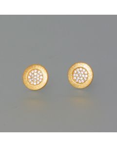 Gold plated star stud earrings
