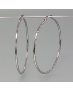 Extra-large hoops in silver look