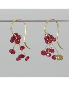 Fairy earrings, ruby