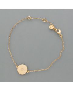Bracelet North Star, gold plated
