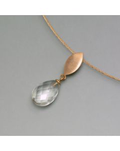 Rose Gold-Plated Faceted Pendant
