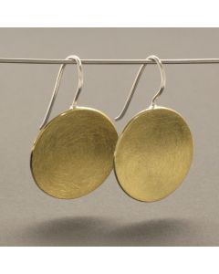 drop earrings gold-plated bowl
