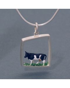 “Cow” Large Silver Pendant