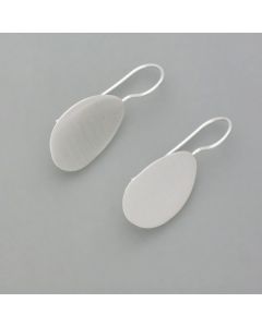Earrings silver surface, small