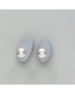 Studs small brilliant in stainless steel