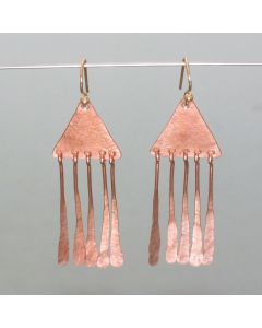 Pharaoh earrings in copper