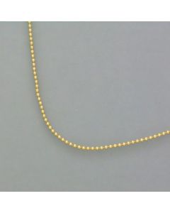 small bead necklace made of gold-plated silver