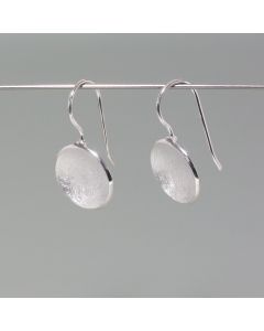 Earrings small silver shell