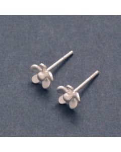 “Flower Magic” Petite Silver Earrings