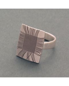 “Fabric” Silver Ring