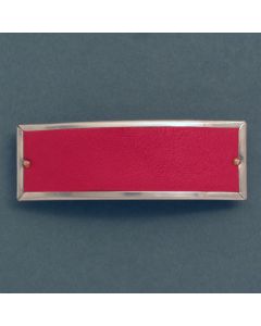Hairclip red leather (smooth)