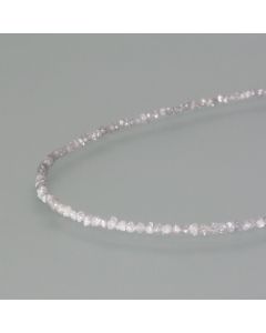 Raw diamond necklace with bright rough diamonds