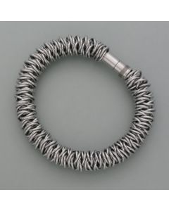 Wound stainless steel bracelet