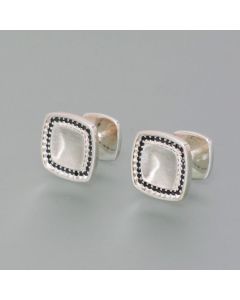 Cufflinks silver with spinel