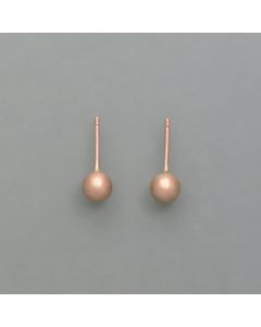 Studs Balls in 9k rosé gold, frosted