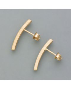 Ear studs silver gold-plated