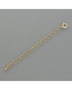 Extension necklace gold plated silver
