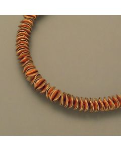 Wave necklace made of bronze