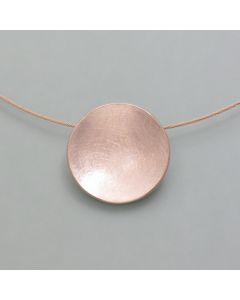 Pendant silver shell, rosé gold plated