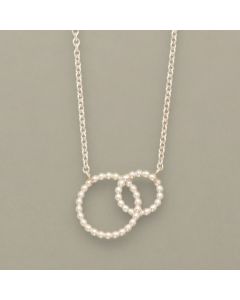 Necklace with Two Silver Rings