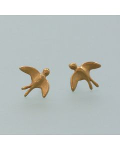 Earstuds delicate chalices gold plated