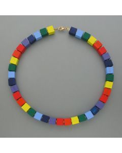 Necklace rush of colors, dice