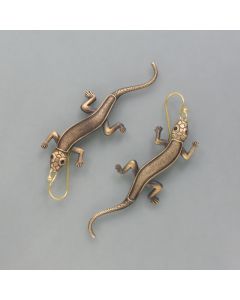 Vintage earrings Salamander