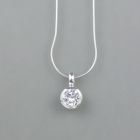 Crystal Pendant with Silver