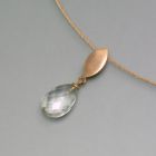 Rose Gold-Plated Faceted Pendant
