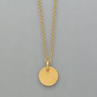 small pendant plate made of gold plated silver