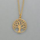 Pendant Tree of Life made of 925 gold-plated silver