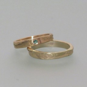 wedding rings in fair trade gold