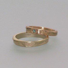  wedding rings in fair trade gold