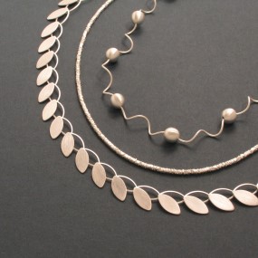 silver necklace without allergic reactions